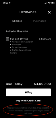 Screenshot from Tesla mobile app. Source: Reddit, www.reddit.com