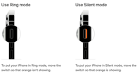 Ring/Silent Switch. Image: Apple Inc.
