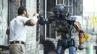 Chappie bumping fists with a human. Image: Sony Pictures Releasing via businessinsider.com